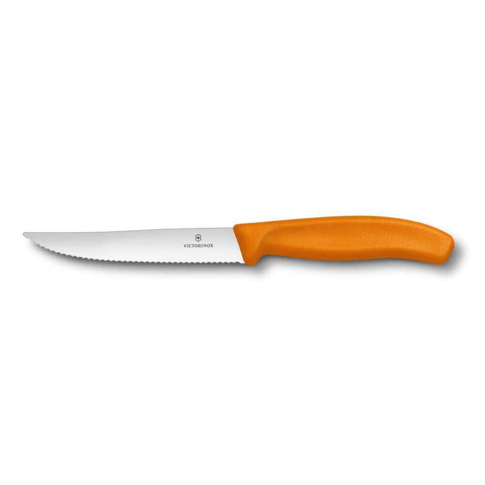 Victorinox 6.7936.12L9 12cm Turuncu Tırtıklı Biftek Bıçağı
