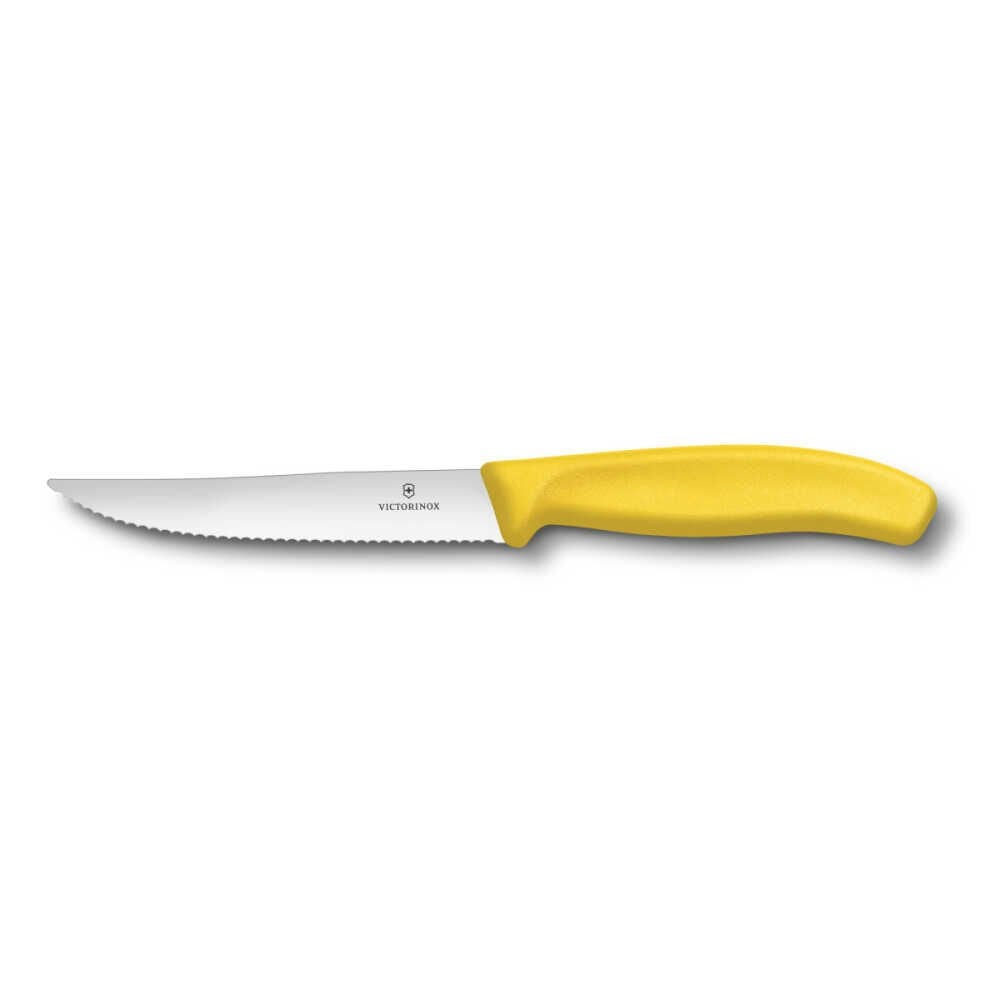 Victorinox 6.7936.12L8 12cm Sarı Tırtıklı Biftek Bıçağı