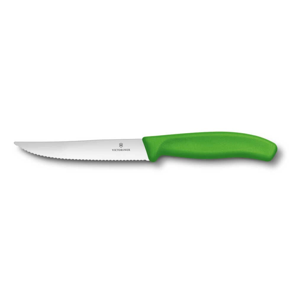 ​​​Victorinox 6.7936.12L4 12cm Yeşil Tırtıklı Biftek Bıçağı