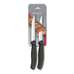 Victorinox 6.7933.12B 12cm Siyah 2li Tırtıklı Biftek Bıçağı