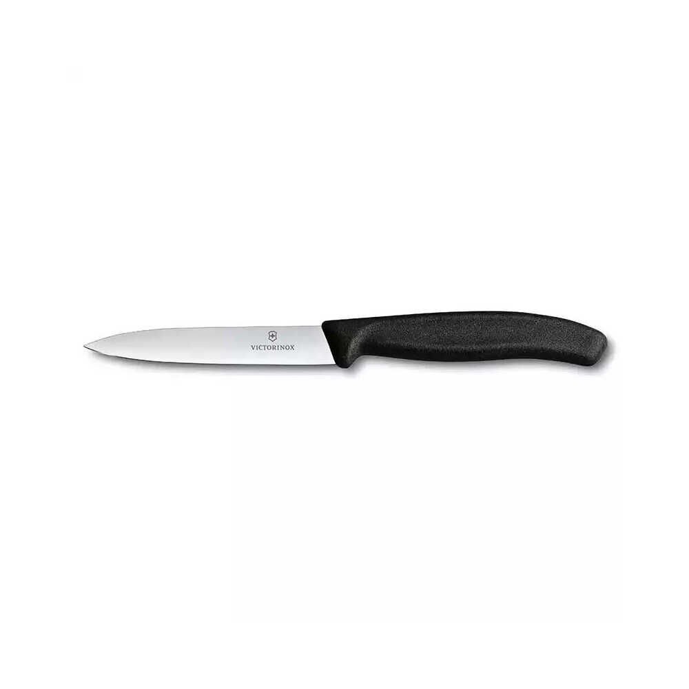Victorinox 6.7703 10cm Siyah Düz Soyma Bıçağı