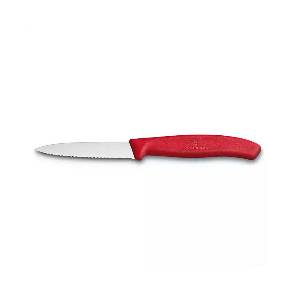 Victorinox 6.7631 8cm Kırmızı Tırtıklı Soyma Bıçağı