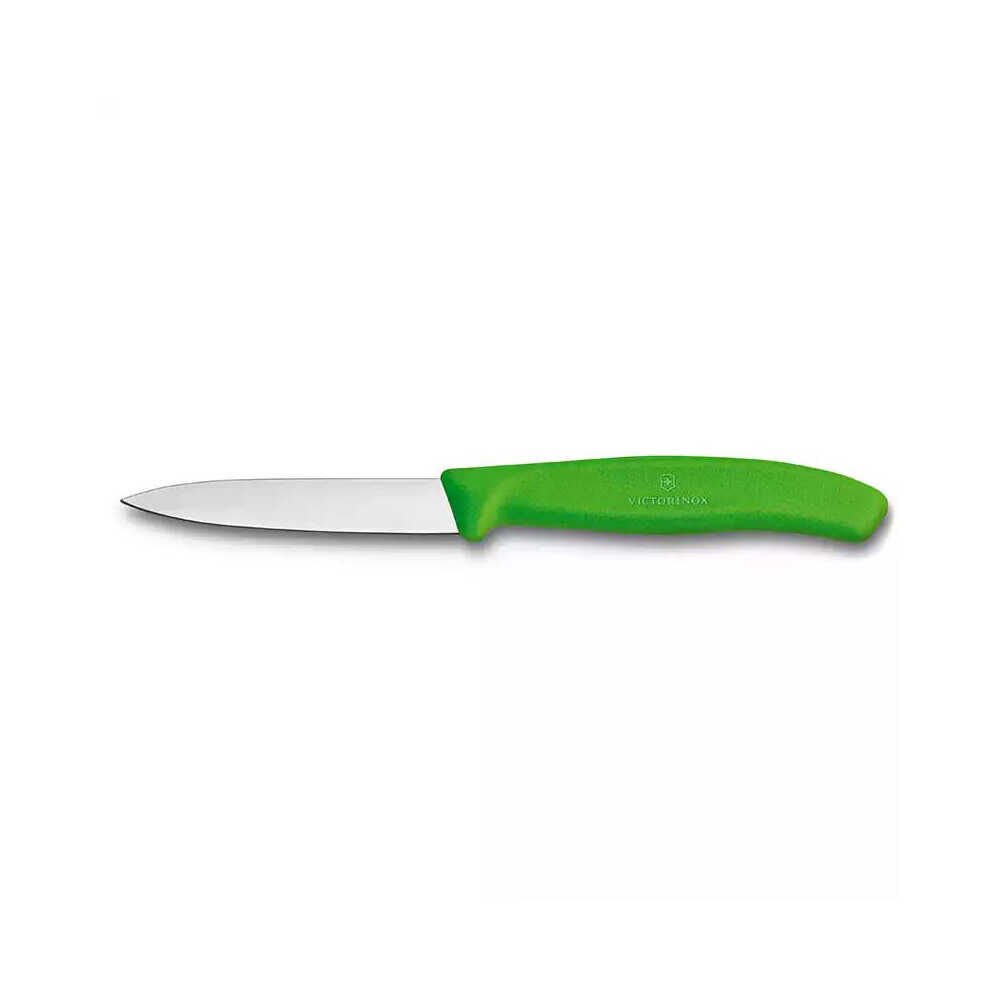 Victorinox 6.7606.L114 8cm Yeşil Düz Soyma Bıçağı