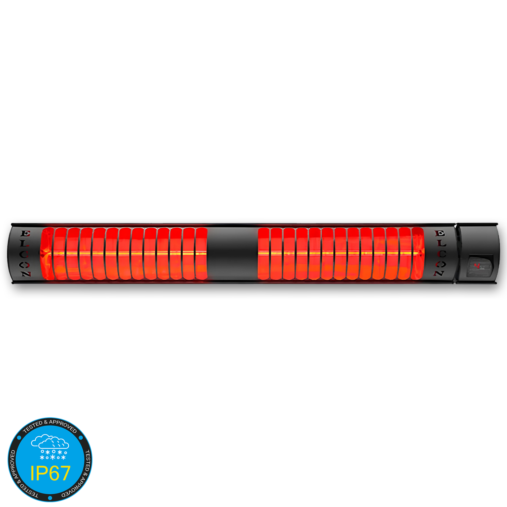 ELCON RCH-4000/8 4000W Su Geçirmez IP67 Dış Mekan Duvar Tipi Uzaktan Kumandalı  Isıtıcı