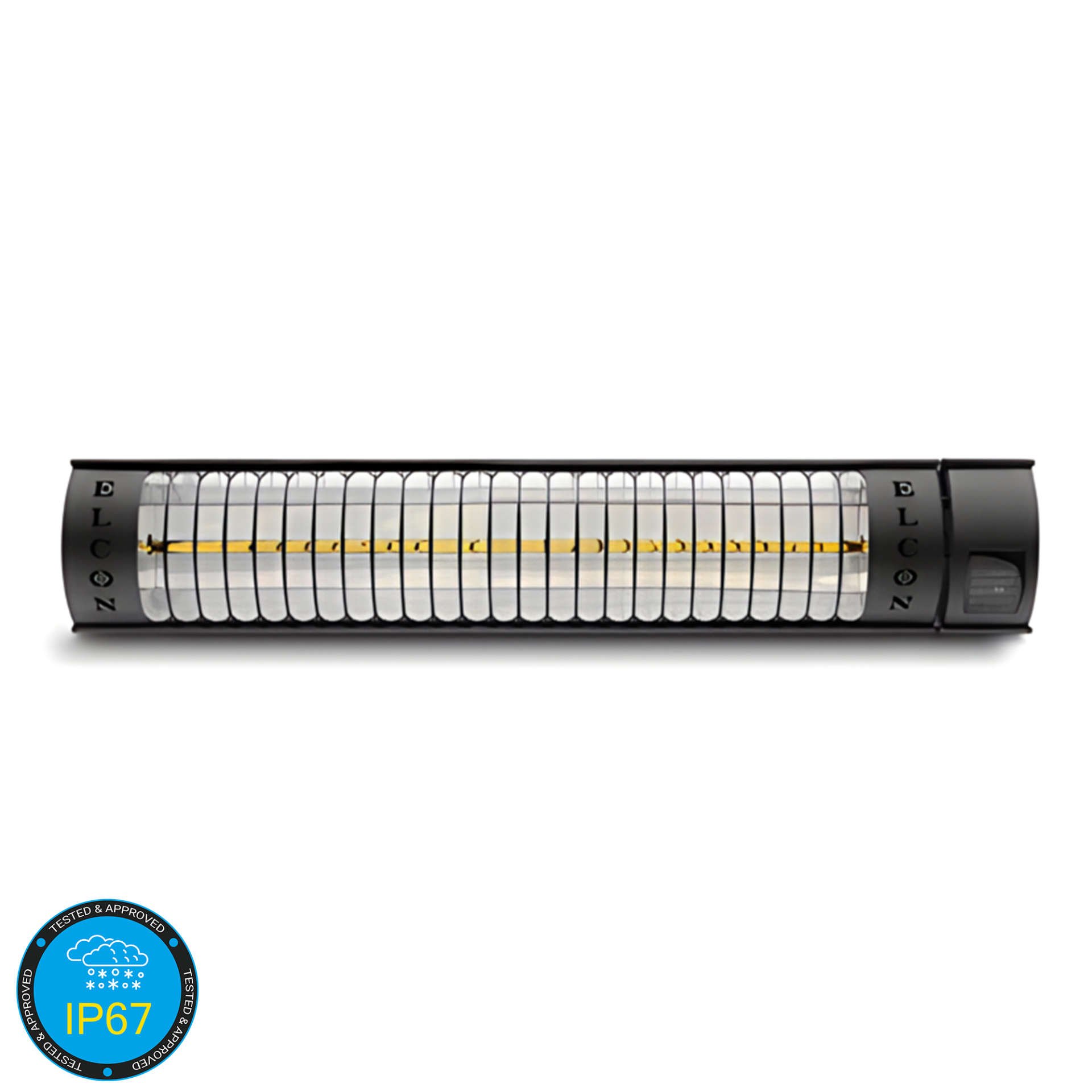 ELCON RCH-2500/6 2500W Su Geçirmez IP67 Dış Mekan Duvar Tipi Uzaktan Kumandalı  Isıtıcı