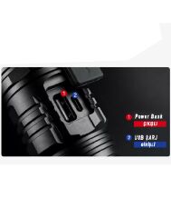 Watton Wt-604 3000 Lümen Güçlü Fener