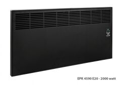 Elektrikli Panel Konvektör Isıtıcı Dijital 2500 Watt Mat Siyah Epk4590e25s