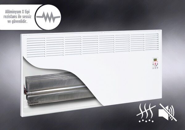 Elektrikli Panel Konvektör Isıtıcı Dijital 2000 Watt Ahşap Epk4590e25a