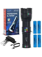 Watton Lazer Etkili Profesyonel El Feneri 30.000 Lümen WT-631
