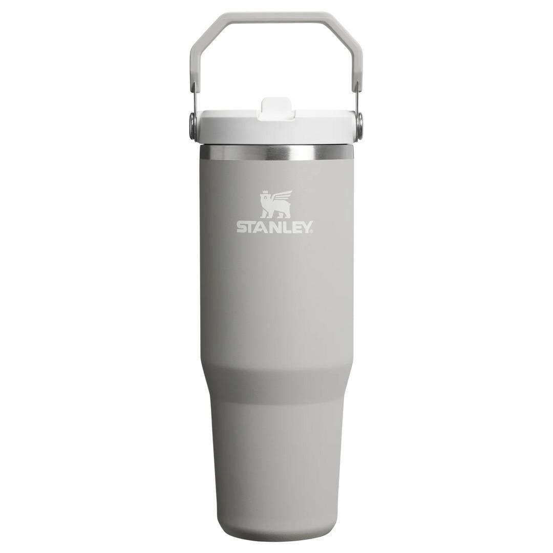 Stanley The IceFlow Flip Straw Pipetli Termos Bardak 0,89 LT Siyah Stanley Iceflow Flip Straw Termos 0.89L | Ash