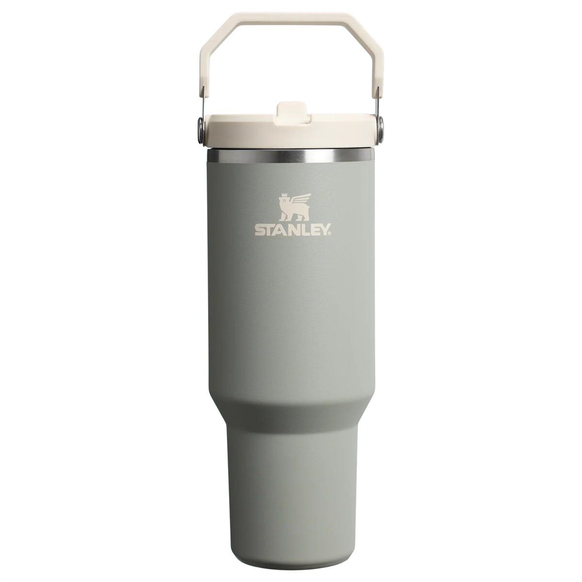 Stanley The IceFlow Flip Straw Pipetli Termos Bardak 0,89 LT Siyah Stanley Iceflow Flip Straw Termos 0.89L | Sage Grey
