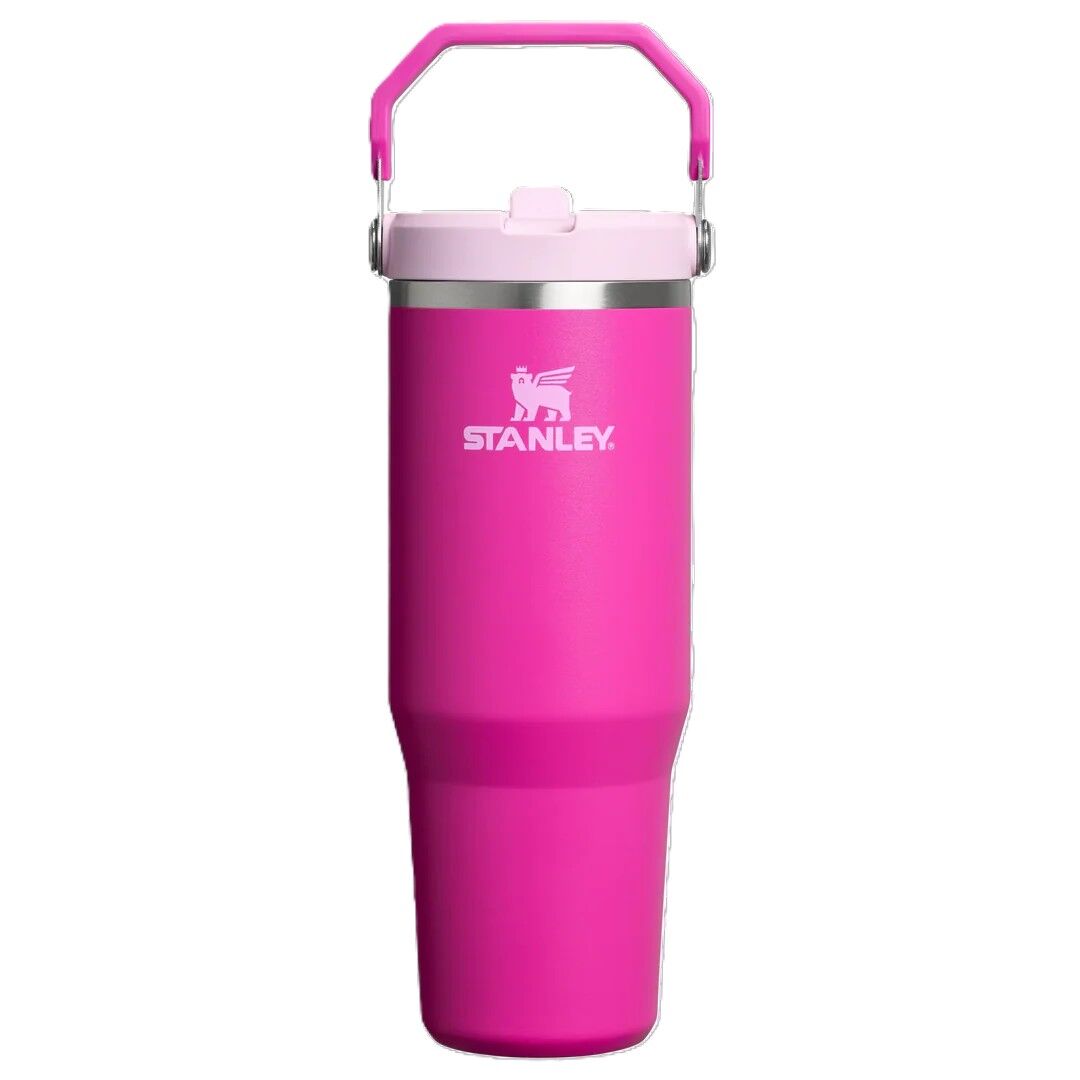 Stanley The IceFlow Flip Straw Pipetli Termos Bardak 0,89 LT Siyah Stanley Iceflow Flip Straw Termos 0.89L | Violet Blossom