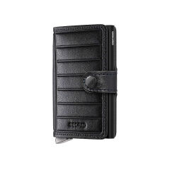 Secrid Premium Miniwallet+ Emboss Lines Kartlık Cüzdan Siyah