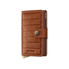 Secrid Premium Miniwallet+ Emboss Lines Kartlık Cüzdan Kahve