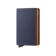 Secrid Slimwallet Matte Kartlık Cüzdan Gece Mavisi-Turuncu
