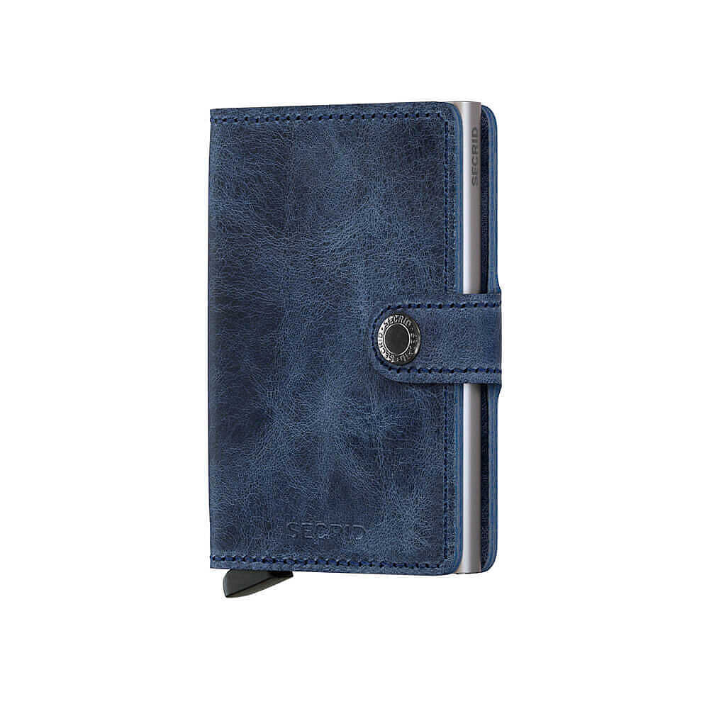 Secrid Miniwallet Vintage Kartlık Cüzdan Mavi Koyu Mavi