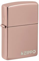 Zippo Classic High Polish Rose Gold Logo Çakmak 49190ZL