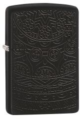 Zippo Classic Tone on Tone Design Black Matte Çakmak 29989