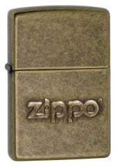 Zippo Classic Stamp Antiqued Brass Çakmak 28994